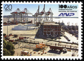 Uruguay. 2016. 100 Years of the National Port Administration (MNH OG) Stamp - $1.59