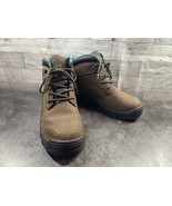 Hytest Amber Steel Toe Boots Men 6M Women 7M Shoes Brown Leather Lace Up... - $60.87 CAD