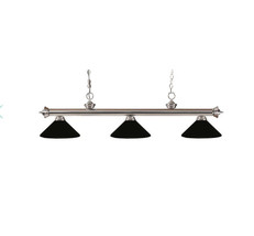 Z-Lite 100703-m Riviera Indoor Lighting, Brushed Nickel and Matte Black - $267.30