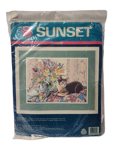 Vintage 1989 Sunset Needlepoint Kit - Clouseau by Marilyn Johnson 12052 - £25.04 GBP