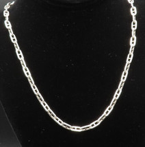 925 Sterling Silver - Vintage Anchor Link Chain Necklace - NE3893 - £99.26 GBP