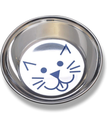 Pets Whisker-Friendly Stainless Steel Cat Bowl, Wide Saucer Style Dish, ... - $9.86