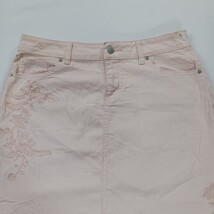 Westport RN#63264 Women's Coral Cotton Blend Stretch A-Line Denim Skirt Size 6 image 12