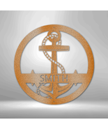 Personalized Elaborate Anchor Steel Sign Steel Art Wall Metal Decor - £41.05 GBP+