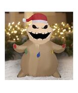 Oogie Boogie with Santa Hat 3.5&#39; Airblown Inflatable Nightmare Before Ch... - $594.56 MXN