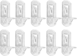 10Pcs Locking Shelf Support Pegs, 8Mm Shelf Pins Clear Shelf Clips Plastic Shelf - $11.14