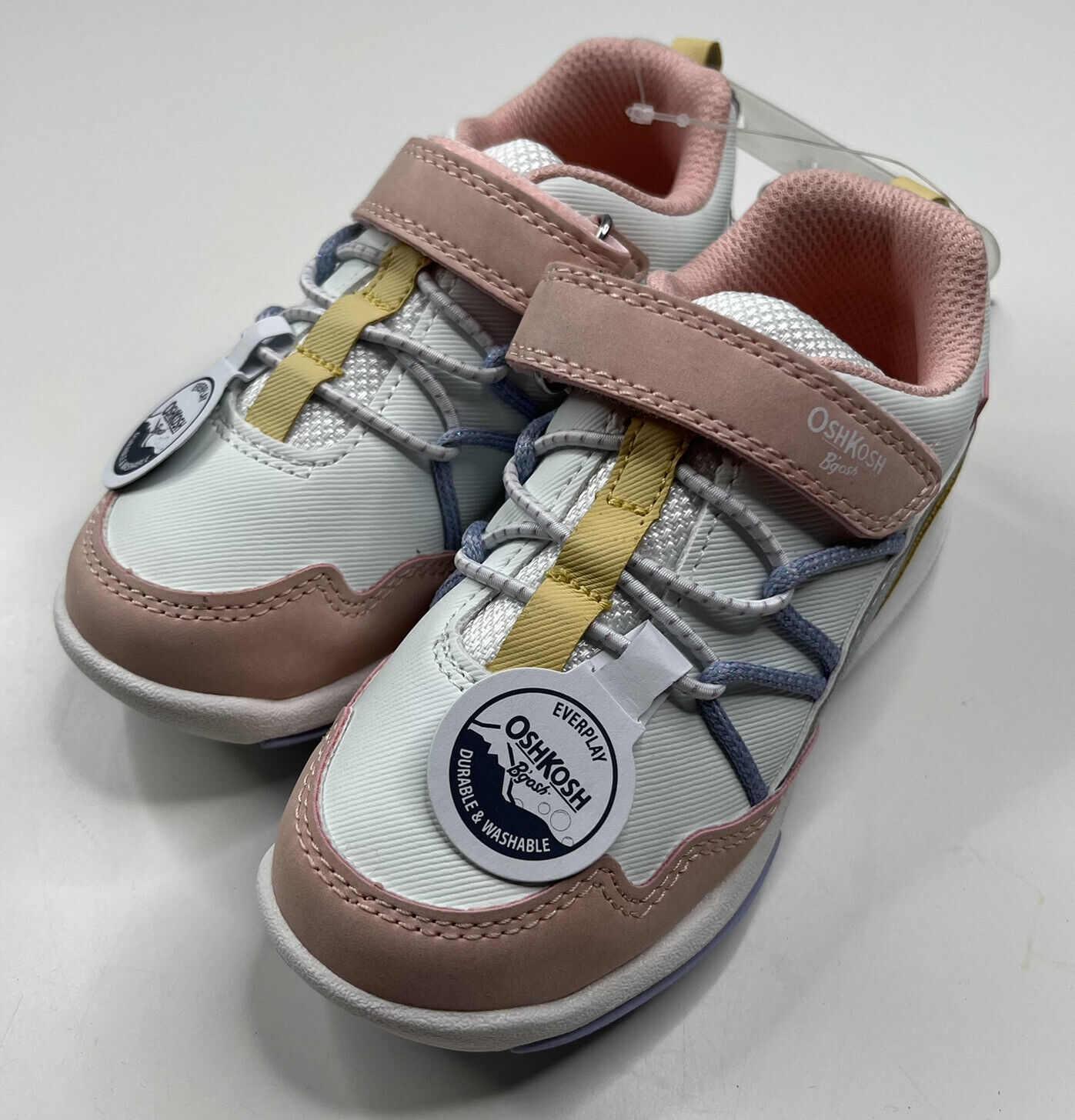 Oshkosh bgosh NWOB toddler 9 soley white pink sneakers R10 - £20.60 GBP