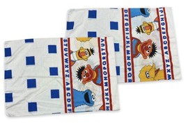 Vtg Sesame Street Alphabet Letters JP Stevens Pillow Case Standard 2 Sided USA - £7.63 GBP