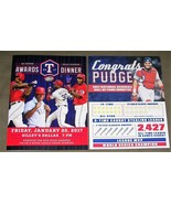 2017 Dr. Pepper TEXAS RANGERS  Awards Dinner Program + PUDGE RODRIGUEZ H... - $342.52 MXN