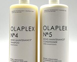 Olaplex No.4 Bond Maintenance Shampoo &amp; No.5  Conditioner 33.8 oz Duo - £97.54 GBP