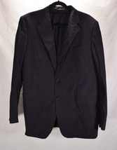 Salvatore Ferragamo Mens Two Button Blazer Pinstriped Black 58 - £74.50 GBP