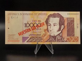 Venezuela Banknote 10.000 bolivares 2004 UNC Pick # 85d paper money SPEC... - £38.78 GBP