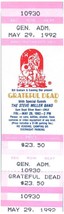 Vintage Grateful Dead Ticket Stub May 29 1992 UNLV Las Vegas NV Unused - £36.96 GBP