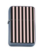 Black and Pink Striped Girly Glam y2k Design Flip Top Oil Lighter Wind R... - $20.76 CAD