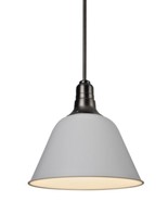 L2 Lighting Amanda Cone Pendant Light Matte White  DC5555LL1103 - £118.52 GBP