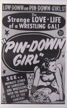 Vtg. Pin Down Girl Strange Love Wrestlers Adult Movie Cult Girl Poster Print Ad - £11.91 GBP