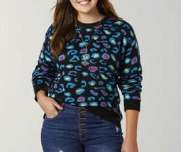 women&#39;s size XL/ juniors size 1X, leopard sweater - £7.56 GBP