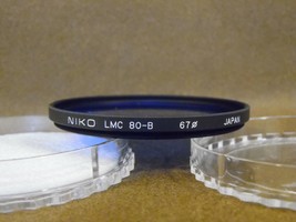 Blue Filter lens Niko LMC 80B 670 Japan Filter Blue 67 - $14.52