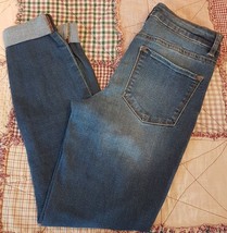 JOLT Skinny Jeans size 5 27W Distressed Straight Leg Blue Stretch Denim ... - $15.77
