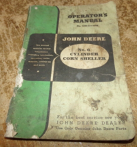 vintage john deere no.6 cylinder corn sheller operators manual good used - £7.96 GBP