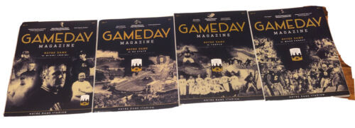 University Of Notre Dame “Gameday”Magazine Lot Of 4 2017 W/ Posters NC S... - $32.43