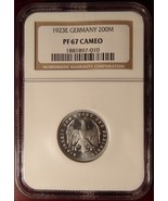 Stunning 1923E Germany Proof 200 Marks NGC PF 67 Cameo! - €434,20 EUR