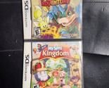 LOT OF 2 :MySims Kingdom + NEOPETS PUZZLE ADVENTURE (Nintendo DS) + MANUAL - £11.90 GBP