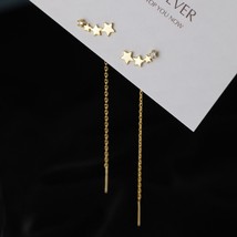 Trend Long Wire Tassel Thread Chain Climb Star Heart Beads Pendants Drop Earring - £10.56 GBP