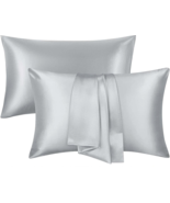 Satin Pillowcase for Hair and Skin Set of 2 Soft Silky Queen 20x30 Inche... - $16.82