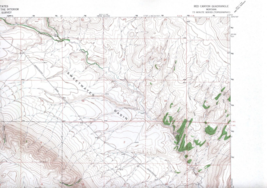 Red Canyon, Montana 1961 Vintage USGS Topo Map 7.5 Quadrangle Topographic - £18.80 GBP