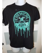 The Chemical Guys Teal Graphic Black T-Shirt SS Size M Men&#39;s - $19.58