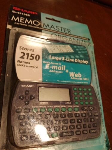SHARP EL-6710SB - Memo Master Organizer - 34KB Memory NEW - $4.99