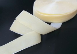 1 inch 25mm wide- 5 yds - 10 yds Yellowish Beige velvet ribbon W24 - $6.99+