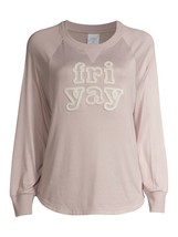 Secret Treasures Women&#39;s Long Sleeve Hacci Shirt 2XL (18-20W) Fri Yay Pink - £10.64 GBP
