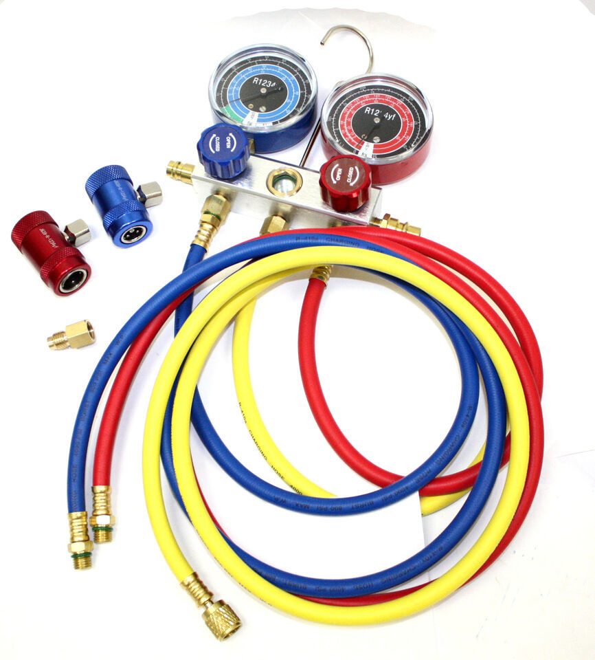 R1234yf Manifold Gauge Refrigerant System Automotive A/C Service Diagnos... - $102.84