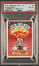 1986 Garbage Pail Kids OS1 Series 1 Uk Mini Blasted Billy 8b Checklst Card Psa 8 - £116.81 GBP