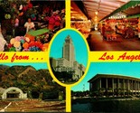 Hello From Los Angeles Multi-View California CA UNP Vtg Chrome Postcard - $3.91