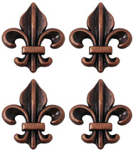 Concho Set of 4 Conchos Western Saddle Tack Copper Fleur De Lis 401536 - $21.77