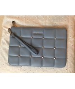 Michael Kors Blue Leather Stitched Studded Wristlet Clutch Purse New WO/T - $30.68