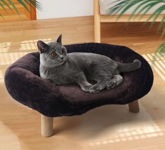 Light-Weight Elevated Cat Sofa Bed (Brown) - £25.72 GBP