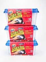 Brillo Scrub N Toss Reusable Scratchless Cleaning Pads 10 Pads Each Lot ... - $41.55