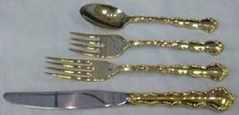 Tara Gold By Reed and Barton Sterling Silver Regular Size Place Setting(s) 4pc - $4,504.22 MXN