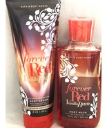 FOREVER RED VANILLA RUM Bath &amp; Body Works Body Wash &amp; Body Cream 8 oz/226 g - €24,73 EUR