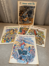 Vintage Bible Picture Story Books-Lot of 5 My Good Shepard Religion Paperback - £8.33 GBP