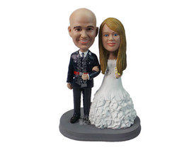 Custom Bobblehead Army And Military Wedding Couple - Wedding &amp; Couples Couple Pe - £121.53 GBP