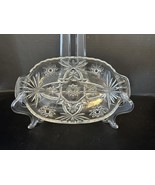 10” Oval 2 Part Relish Prescott Clear Anchor Hocking G51 - $13.02 CAD