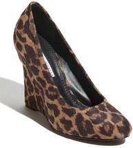 NEW! Vera Wang Lavender &#39;Ella&#39; Animal Wedge Pump Leopard $295, Sz 6.5 M - €64,17 EUR