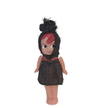 Vintage 1930s Celluloid Flapper Girl Doll Redhead Sparkly Dress Made In Japan - £14.52 GBP