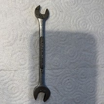 Vintage Craftsman 3/8&quot;-7/16&quot; Open End Wrench -V- Forged in USA - $6.44