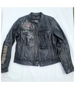 Women&#39;s Harley Davidson Leather Motorcycle Jacket Size Medium  - $239.97 CAD